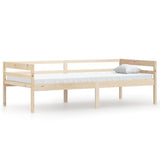 vidaXL Cadre de lit massif vert 90x200 cm