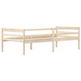 vidaXL Cadre de lit massif vert 90x200 cm