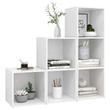 vidaXL 3-Piece TV Cabinet Set Engineered Wood White