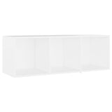 vidaXL 3-Piece TV Cabinet Set Engineered Wood White