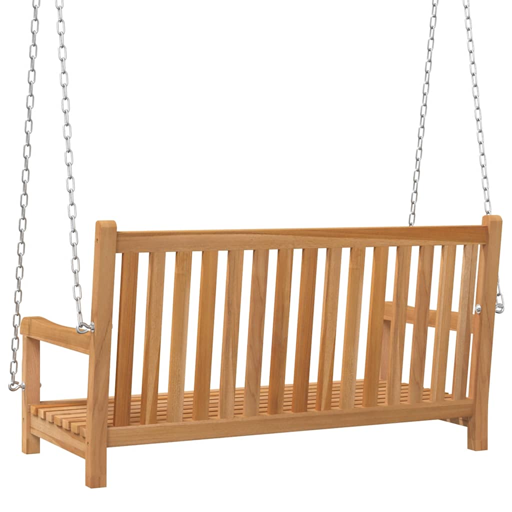 vidaXL Schommelbank 114x60x64 cm massief teakhout