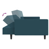 vidaXL 2-Seater Sofa Bed Velvet Blue
