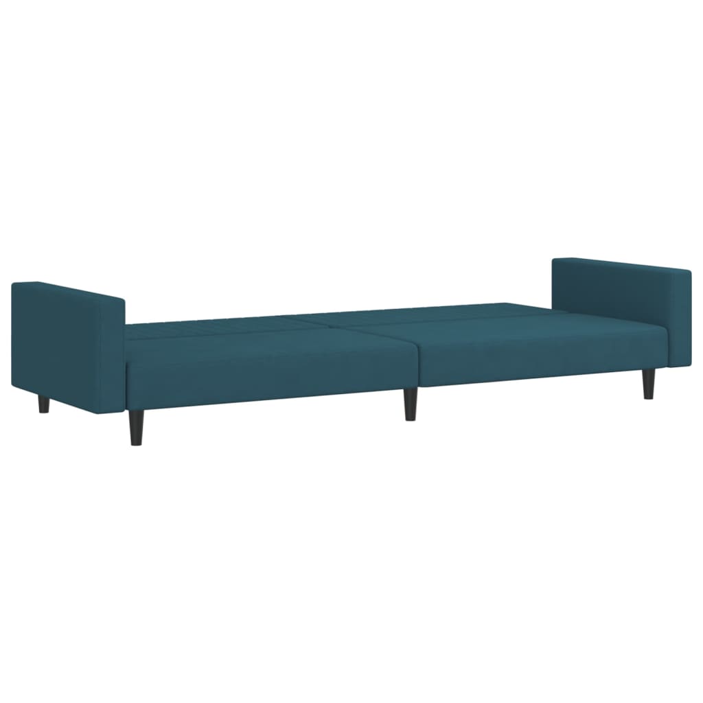 vidaXL 2-Seater Sofa Bed Velvet Blue