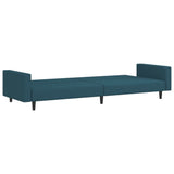 vidaXL 2-Seater Sofa Bed Velvet Blue