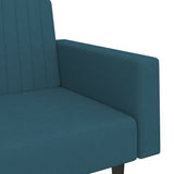vidaXL 2-Seater Sofa Bed Velvet Blue