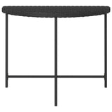 vidaXL Tuintafel 100x50x75 cm poly rattan zwart