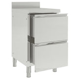 vidaXL Commercial Kitchen Cabinet with 2 Drawers 50x60x96 cm