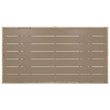 vidaXL Tuintafel 120x70x66 cm poly rattan grijs