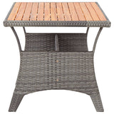 vidaXL Tuintafel 120x70x66 cm massief acaciahout grijs