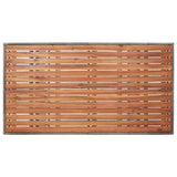 vidaXL Tuintafel 120x70x66 cm massief acaciahout grijs