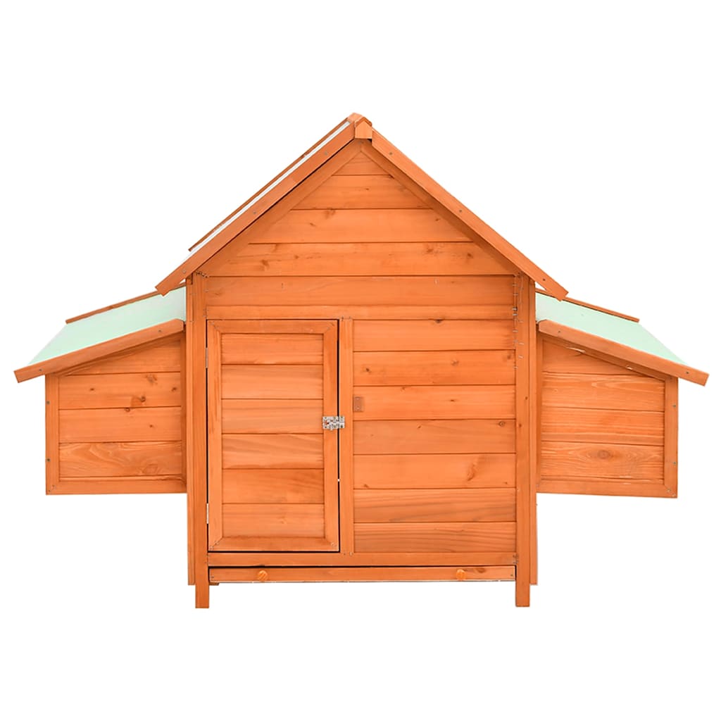 vidaXL Kippenhok 150x96x110 cm massief vurenhout