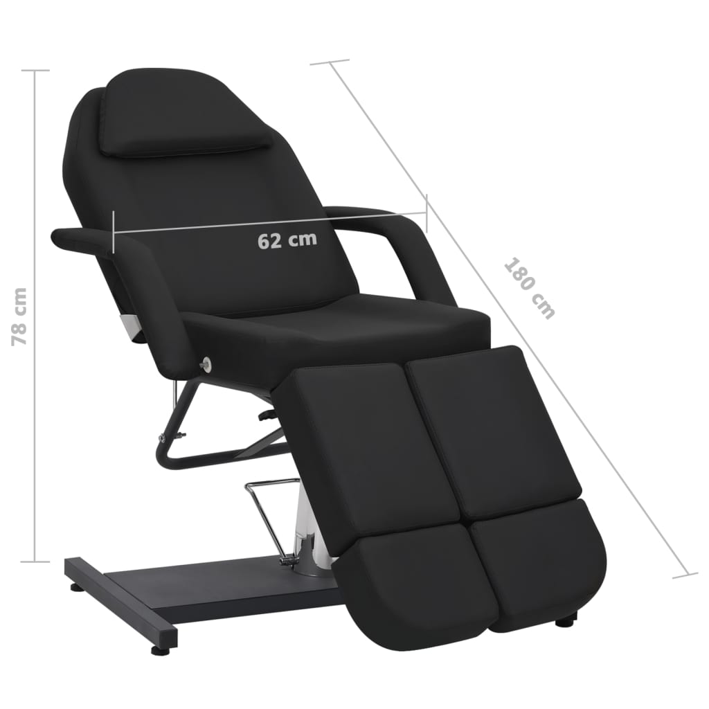 vidaXL Treatment Chair 180x62x78 cm Faux Leather White