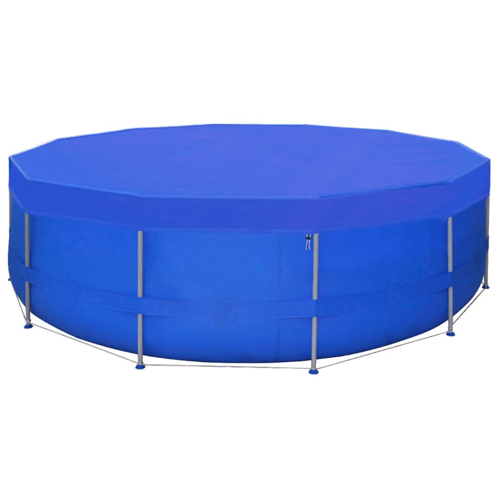 vidaXL Serviettes de plage 2 st rond 90 g/m² 460 cm PE