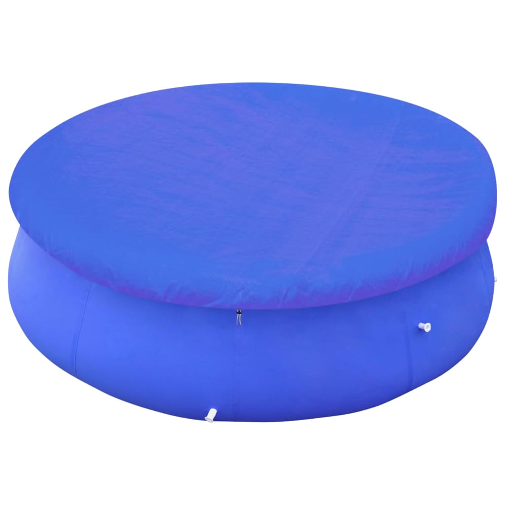 vidaXL Serviettes de plage 2 st rond 90 g/m² 460 cm PE