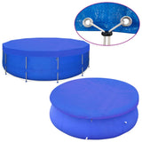 vidaXL Serviettes de plage 2 st rond 90 g/m² 460 cm PE