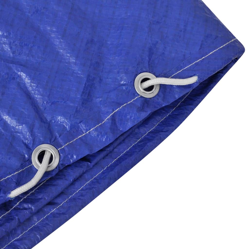 vidaXL Serviettes de plage 2 st rond 90 g/m² 460 cm PE