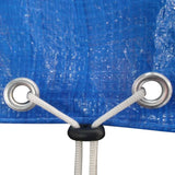 vidaXL Serviettes de plage 2 st rond 90 g/m² 460 cm PE