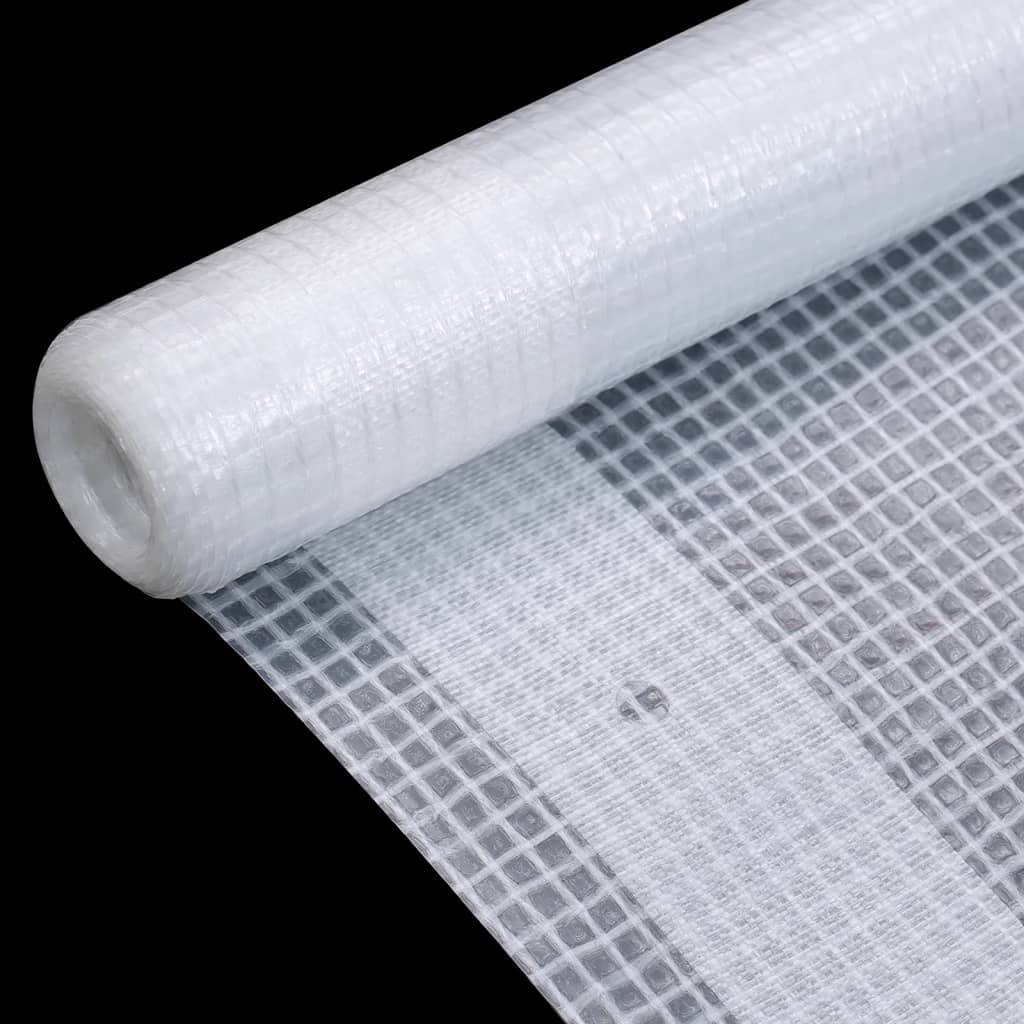 vidaXL Dekzeilen 2 st Leno 260 g/m² 1,5x5 m wit