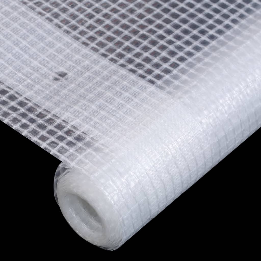 vidaXL Dekzeilen 2 st Leno 260 g/m² 1,5x5 m wit