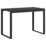vidaXL Computerbureau 110x60x73 cm spaanplaat zwart