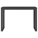 vidaXL Computerbureau 110x60x73 cm spaanplaat zwart