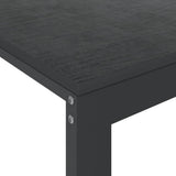 vidaXL Computerbureau 110x60x73 cm spaanplaat zwart