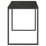 vidaXL Computerbureau 110x60x73 cm spaanplaat zwart