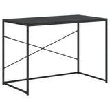 vidaXL Computerbureau 110x60x70 cm bewerkt hout zwart