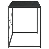 vidaXL Computerbureau 110x60x70 cm bewerkt hout zwart