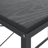 vidaXL Computerbureau 110x60x70 cm bewerkt hout zwart