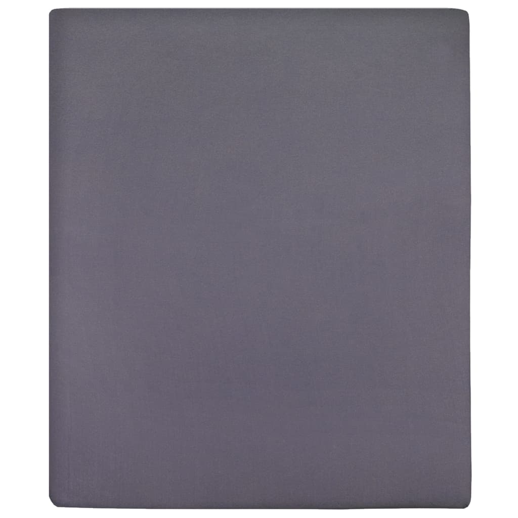 vidaXL Jersey Hoeslaken 90x200 cm katoen couleur antraciet