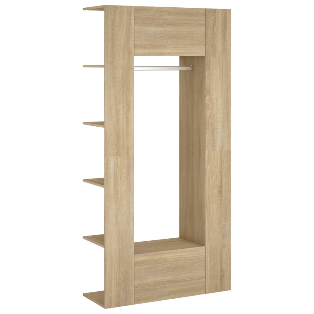 vidaXL Hallway Cabinets 2 pcs Engineered Wood Sonoma Oak Colour