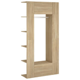 vidaXL Hallway Cabinets 2 pcs Engineered Wood Sonoma Oak Colour