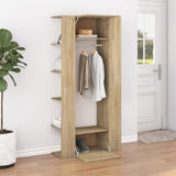 vidaXL Hallway Cabinets 2 pcs Engineered Wood Sonoma Oak Colour