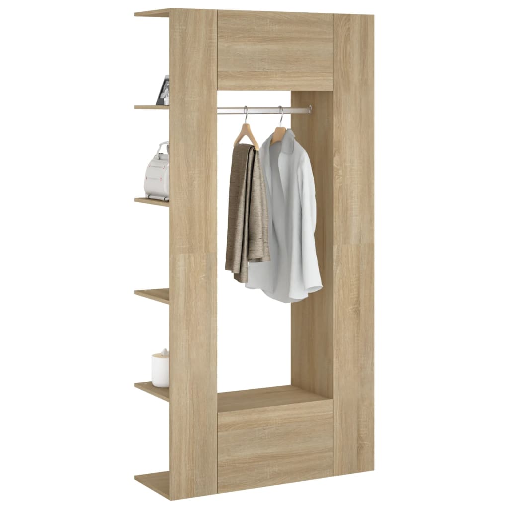 vidaXL Hallway Cabinets 2 pcs Engineered Wood Sonoma Oak Colour
