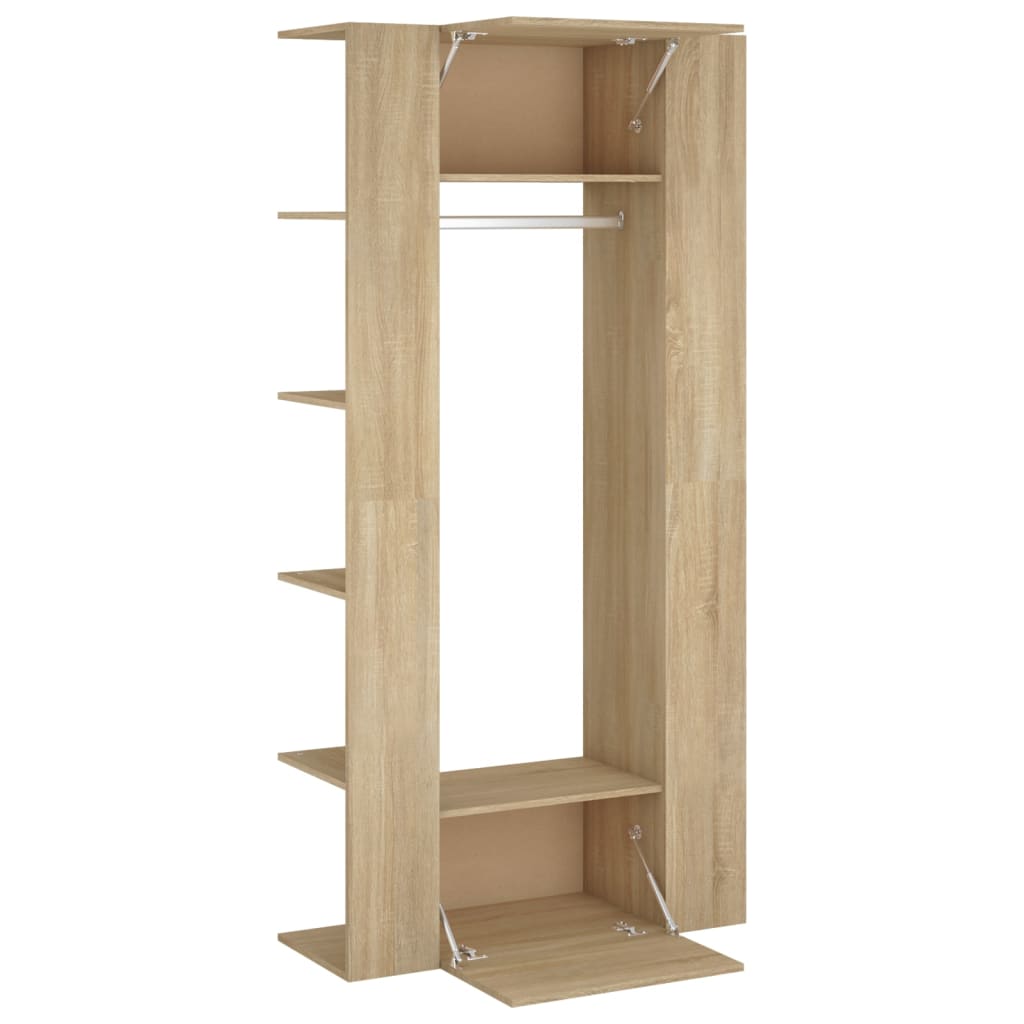 vidaXL Hallway Cabinets 2 pcs Engineered Wood Sonoma Oak Colour