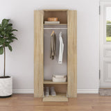 vidaXL Hallway Cabinets 2 pcs Engineered Wood Sonoma Oak Colour