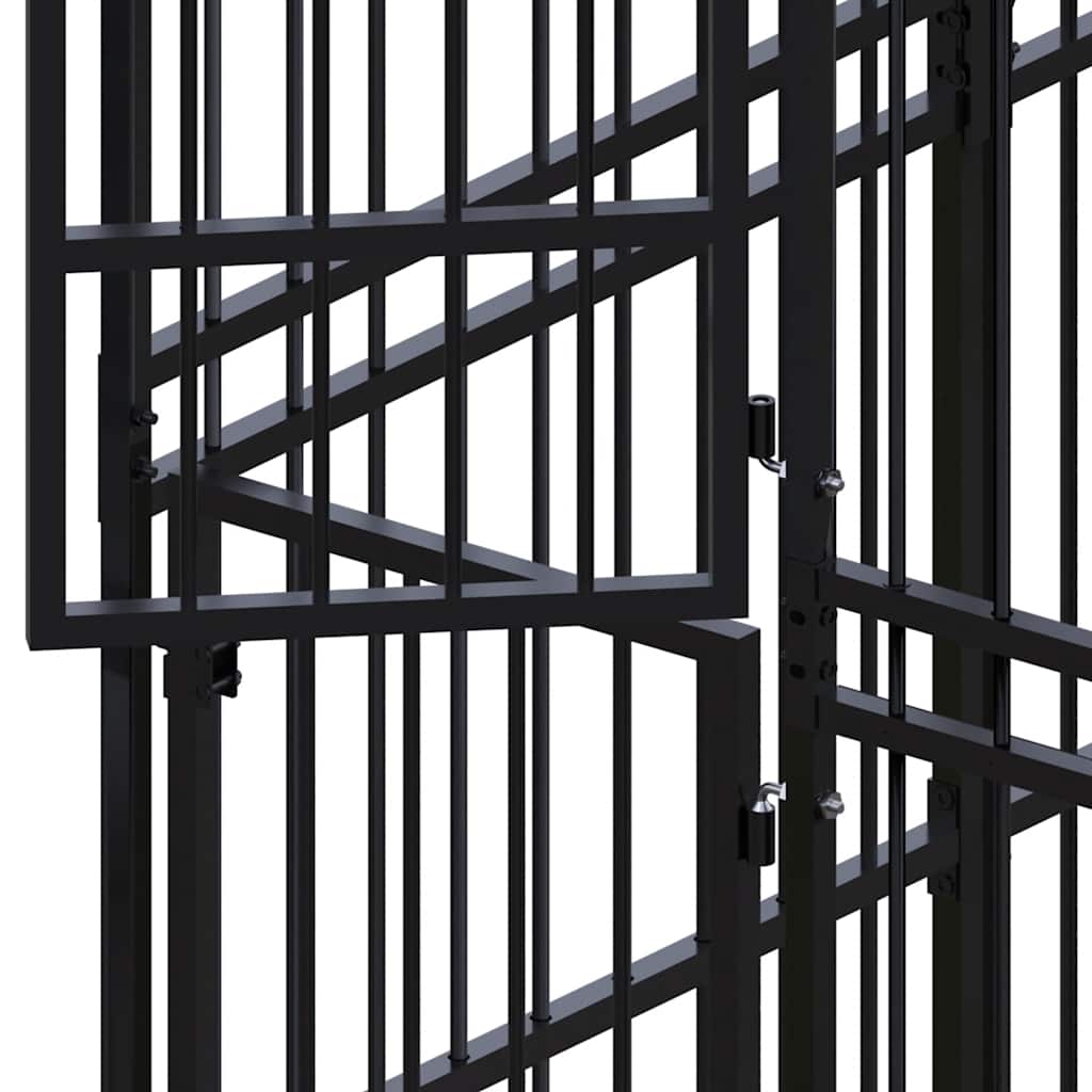 vidaXL Dog Kennel 1.84 m² Steel