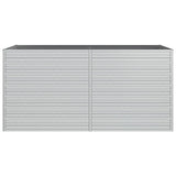 vidaXL Plantenbak verhoogd 160x80x77 cm gegalvaniseerd staal zilver