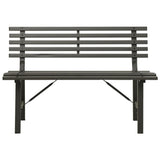 vidaXL Tuinbank 110 cm staal zwart