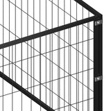 vidaXL Dog Kennel 4 m² Steel Black