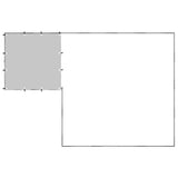 vidaXL Dog Kennel 6.05 m² Steel Black
