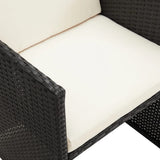 vidaXL Tuinstoelen 4 st poly rotin noir