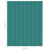 vidaXL Panneau de toit 12 pcs Vert 60 x 45 cm Acier galvanisé