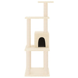 vidaXL Cat scratching post with sisal scratching posts 105 cm cream