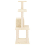 vidaXL Cat scratching post with sisal scratching posts 105 cm cream