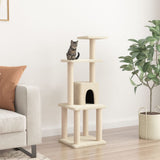 vidaXL Cat scratching post with sisal scratching posts 105 cm cream