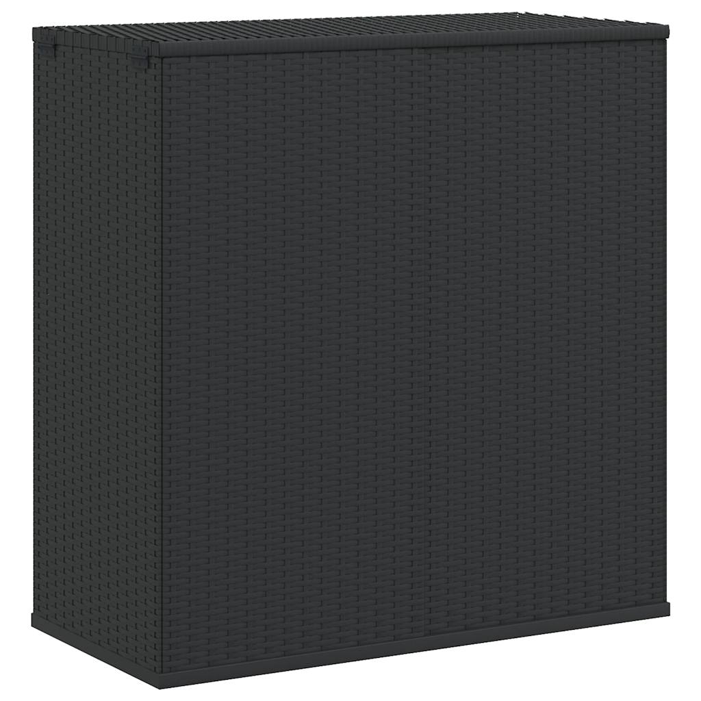 vidaXL Tuinbox 100x49x103,5 cm polyetheen rattan zwart