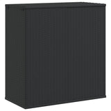 vidaXL Tuinbox 100x49x103,5 cm polyetheen rattan zwart