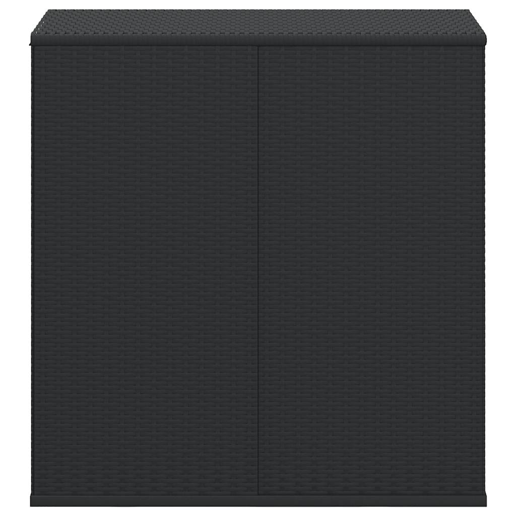 vidaXL Tuinbox 100x49x103,5 cm polyetheen rattan zwart